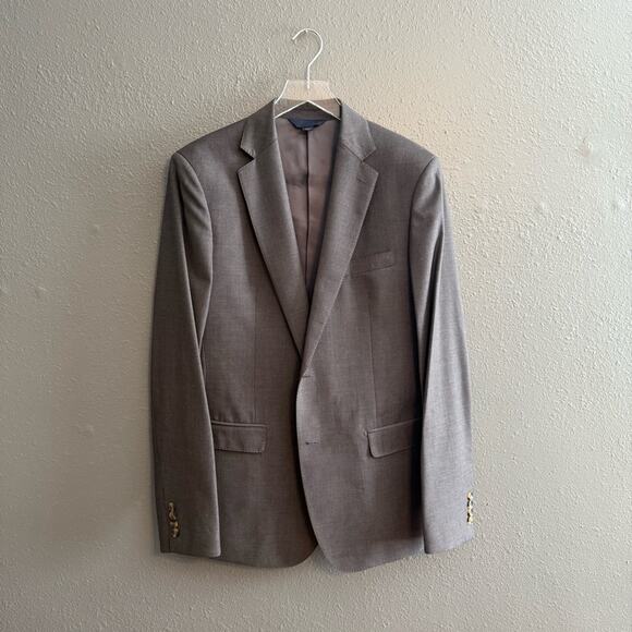 Max Devoli Gray Slim Fit 100% Wool Suit Size W34/40L - Picture 1 of 12